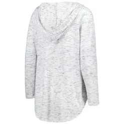 Women's Pressbox Gray Arizona State Sun Devils Space Dye Lace-Up V-Neck Raglan Long Sleeve T-Shirt -Arizona State Sun Devils Shop DSCO1151427822 1927 ALT3