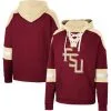 Colosseum Men's Garnet Florida State Seminoles Lace-Up 4.0 Pullover Hoodie
