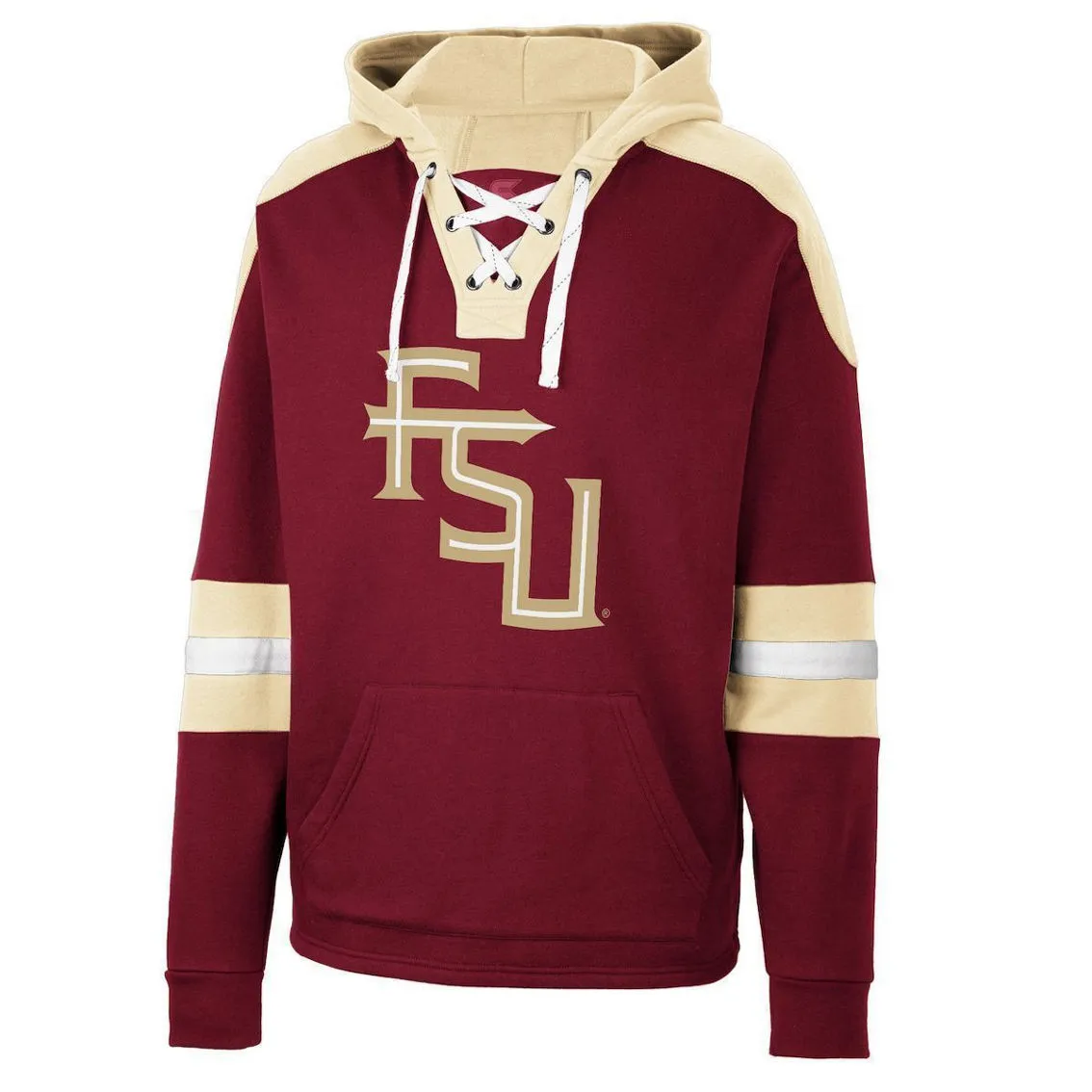 Colosseum Men's Garnet Florida State Seminoles Lace-Up 4.0 Pullover Hoodie 3 Colosseum Men's Garnet Florida State Seminoles Lace-Up 4.0 Pullover Hoodie - Image 3