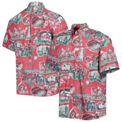 Reyn Spooner Men's Red Georgia Bulldogs Scenic Button-Down Shirt