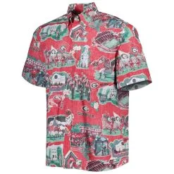 Reyn Spooner Men's Red Georgia Bulldogs Scenic Button-Down Shirt -Arizona State Sun Devils Shop DSCO1151840175 2910 ALT2