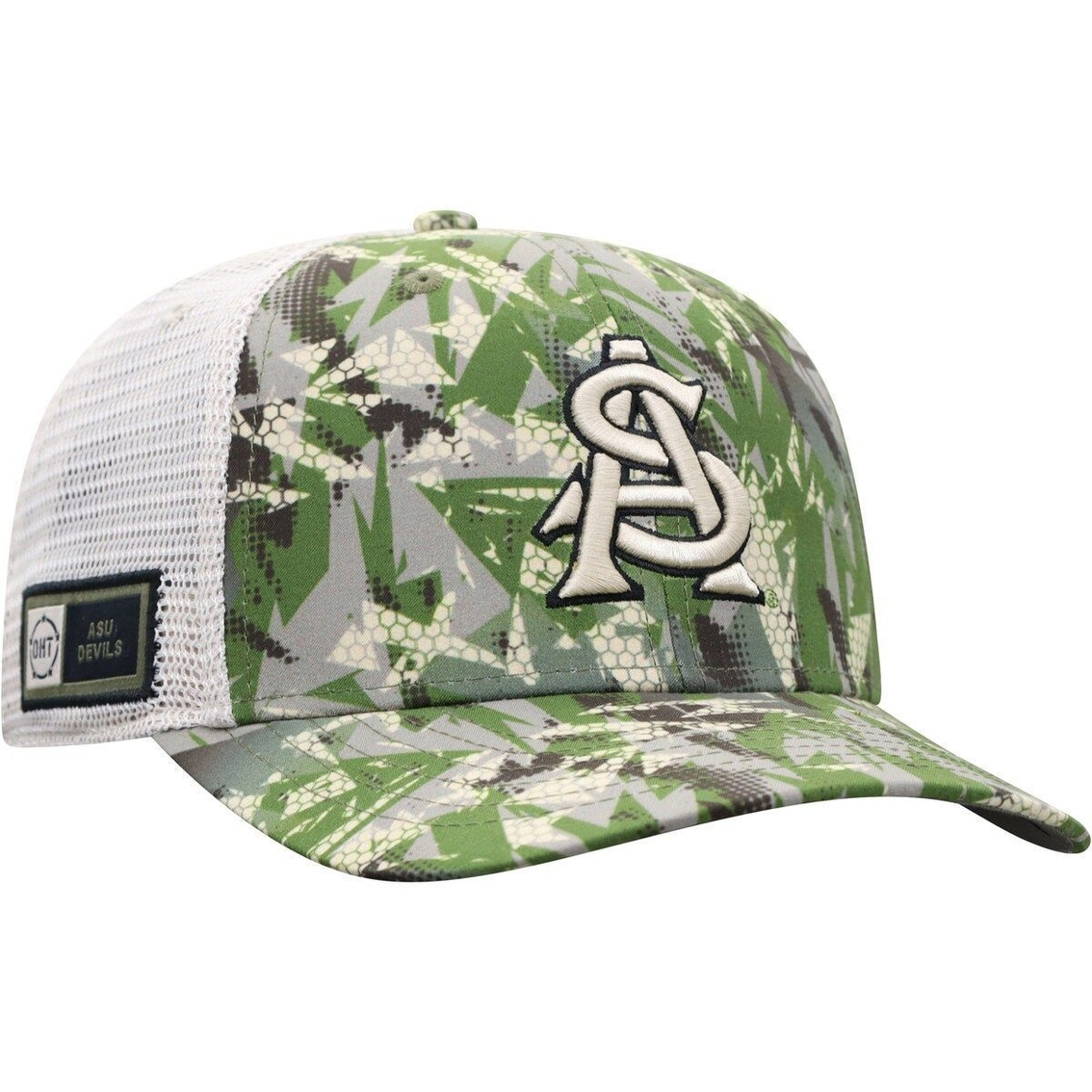 Top Of The World Men's Camo/White Arizona State Sun Devils OHT Military Appreciation Shattered Trucker Snapback Hat 1 Top Of The World Men's Camo/White Arizona State Sun Devils OHT Military Appreciation Shattered Trucker Snapback Hat
