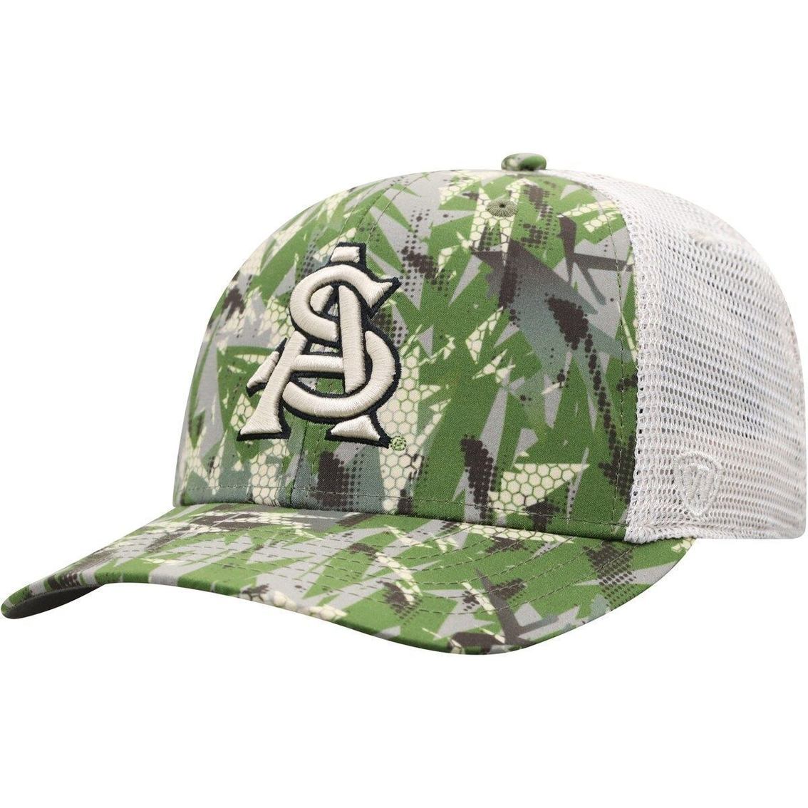 Top Of The World Men's Camo/White Arizona State Sun Devils OHT Military Appreciation Shattered Trucker Snapback Hat 4 Top Of The World Men's Camo/White Arizona State Sun Devils OHT Military Appreciation Shattered Trucker Snapback Hat - Image 4