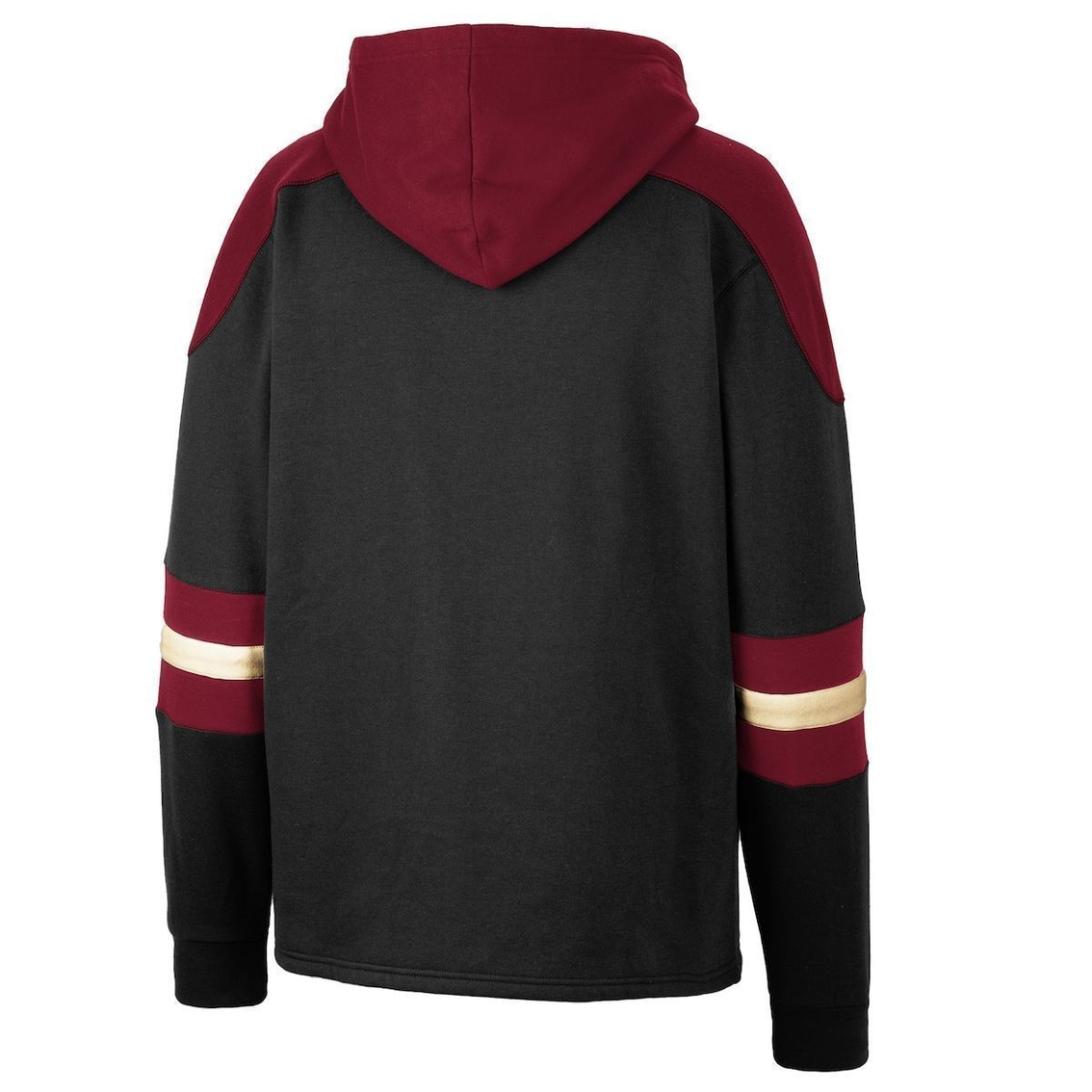 Colosseum Men's Black Florida State Seminoles Lace-Up 4.0 Pullover Hoodie 4 Colosseum Men's Black Florida State Seminoles Lace-Up 4.0 Pullover Hoodie - Image 4