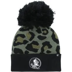 '47 Women's Hunter Green Florida State Seminoles Bagheera Cuffed Knit Hat With Pom