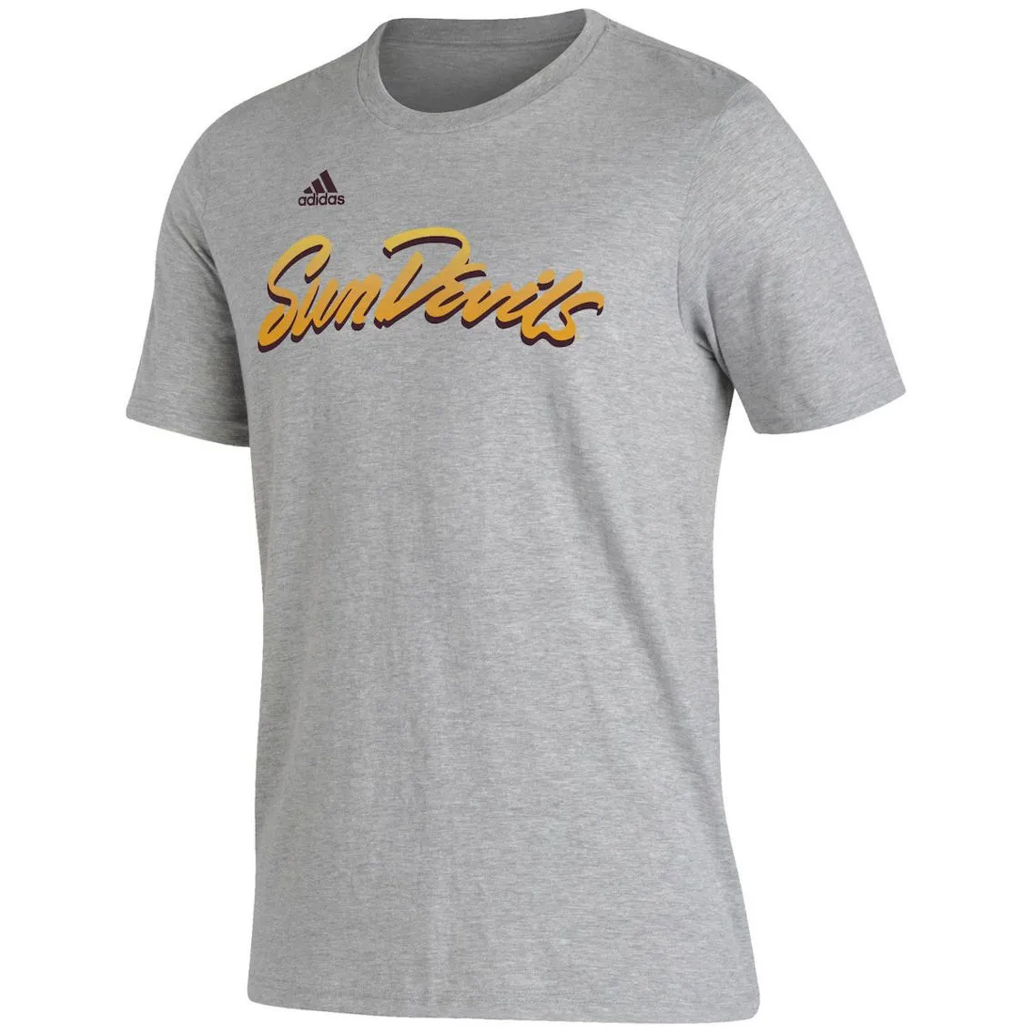 Adidas Men's Heathered Gray Arizona State Sun Devils Rising Devil Strategy Game Fresh T-Shirt 3 Adidas Men's Heathered Gray Arizona State Sun Devils Rising Devil Strategy Game Fresh T-Shirt - Image 3