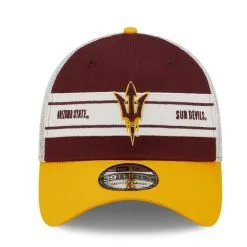 New Era Men's Maroon/Gold Arizona State Sun Devils Banded 39THIRTY Flex Hat -Arizona State Sun Devils Shop DSCO1152433837 GOLDRE ALT2