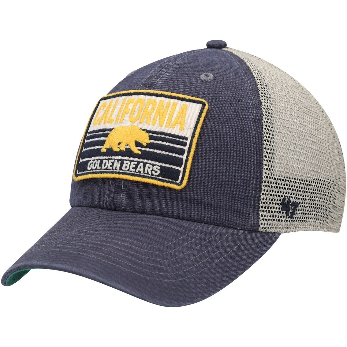 '47 Men's Navy/Natural California Golden Bears Four Stroke Clean Up Trucker Snapback Hat 1 '47 Men's Navy/Natural California Golden Bears Four Stroke Clean Up Trucker Snapback Hat