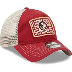 New Era Men's Garnet/Natural Florida State Seminoles Devoted 9TWENTY Adjustable Hat -Arizona State Sun Devils Shop DSCO1152521566 2862 ALT3