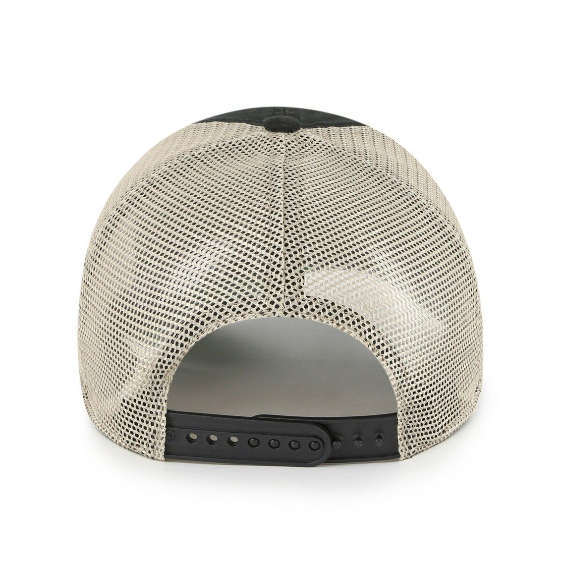 '47 Men's Black/Natural Florida State Seminoles Four Stroke Clean Up Trucker Snapback Hat 3 '47 Men's Black/Natural Florida State Seminoles Four Stroke Clean Up Trucker Snapback Hat - Image 3