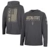 Colosseum Men's Charcoal Arizona State Sun Devils Team OHT Military Appreciation Hoodie Long Sleeve T-Shirt