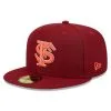 New Era Men's Garnet Florida State Seminoles Bright Undervisor 59FIFTY Fitted Hat