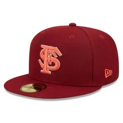 New Era Men's Garnet Florida State Seminoles Bright Undervisor 59FIFTY Fitted Hat