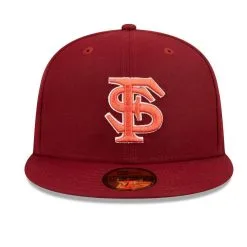 New Era Men's Garnet Florida State Seminoles Bright Undervisor 59FIFTY Fitted Hat -Arizona State Sun Devils Shop DSCO1153008211 2862 ALT2