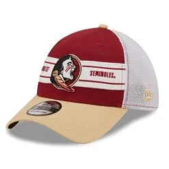 New Era Men's Garnet/Gold Florida State Seminoles Banded 39THIRTY Flex Hat