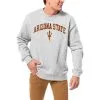 Men's League Collegiate Wear Gray Arizona State Sun Devils 1965 Arch Essential Pullover Sweatshirt
