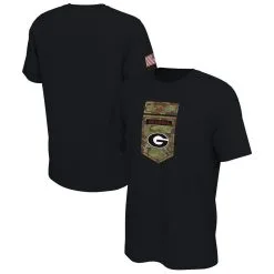 Nike Men's Black Georgia Bulldogs Veterans Camo T-Shirt