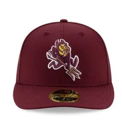 Men's New Era Maroon Arizona State Sun Devils Basic Low Profile 59FIFTY Fitted Hat -Arizona State Sun Devils Shop DSCO1153011548 2882 ALT2