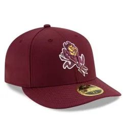 Men's New Era Maroon Arizona State Sun Devils Basic Low Profile 59FIFTY Fitted Hat -Arizona State Sun Devils Shop DSCO1153011548 2882 ALT3