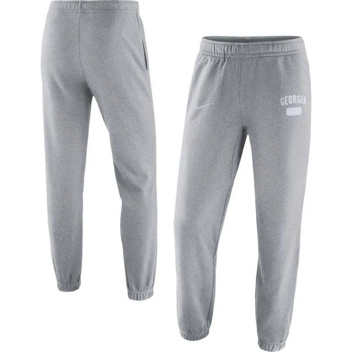 Men's Nike Heathered Gray Georgia Bulldogs Saturday Fleece Pants 2 Men's Nike Heathered Gray Georgia Bulldogs Saturday Fleece Pants - Image 2