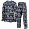 Concepts Sport Men's Navy Cal Bears Swivel Long Sleeve T-Shirt & Pants Sleep Set