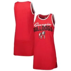 Concepts Sport Women's Red Georgia Bulldogs Tank Nightshirt