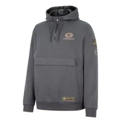 Men's Colosseum Charcoal Georgia Bulldogs OHT Military Appreciation Quarter-Zip Hoodie -Arizona State Sun Devils Shop DSCO1153015589 1904 ALT2