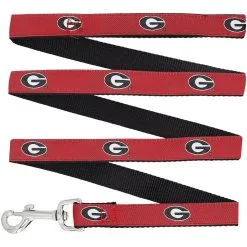 StadiumSpot Georgia Bulldogs 4' Narrow Dog Leash
