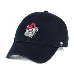 '47 Men's Black Georgia Bulldogs Clean Up Adjustable Hat