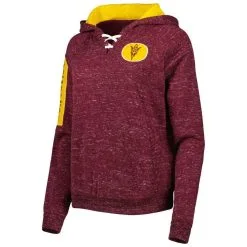 Colosseum Women's Maroon Arizona State Sun Devils The Devil Speckle Lace-Placket Raglan Pullover Hoodie 6 Colosseum Women's Maroon Arizona State Sun Devils The Devil Speckle Lace-Placket Raglan Pullover Hoodie -Arizona State Sun Devils Shop DSCO1153020126 2882 ALT2
