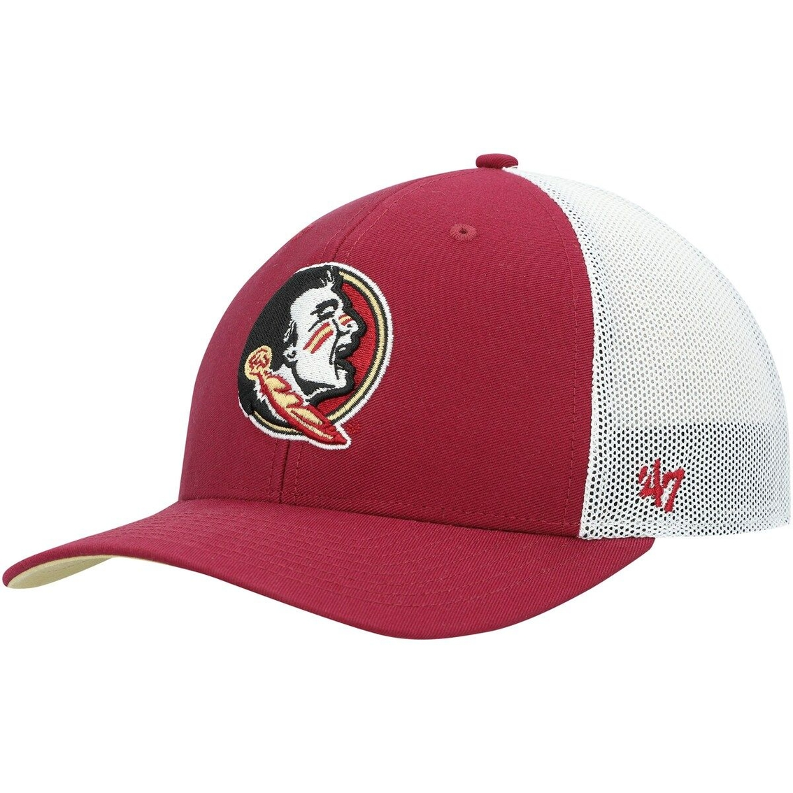 '47 Men's Garnet/White Florida State Seminoles Basic Two-Tone Trophy Flex Hat 1 '47 Men's Garnet/White Florida State Seminoles Basic Two-Tone Trophy Flex Hat