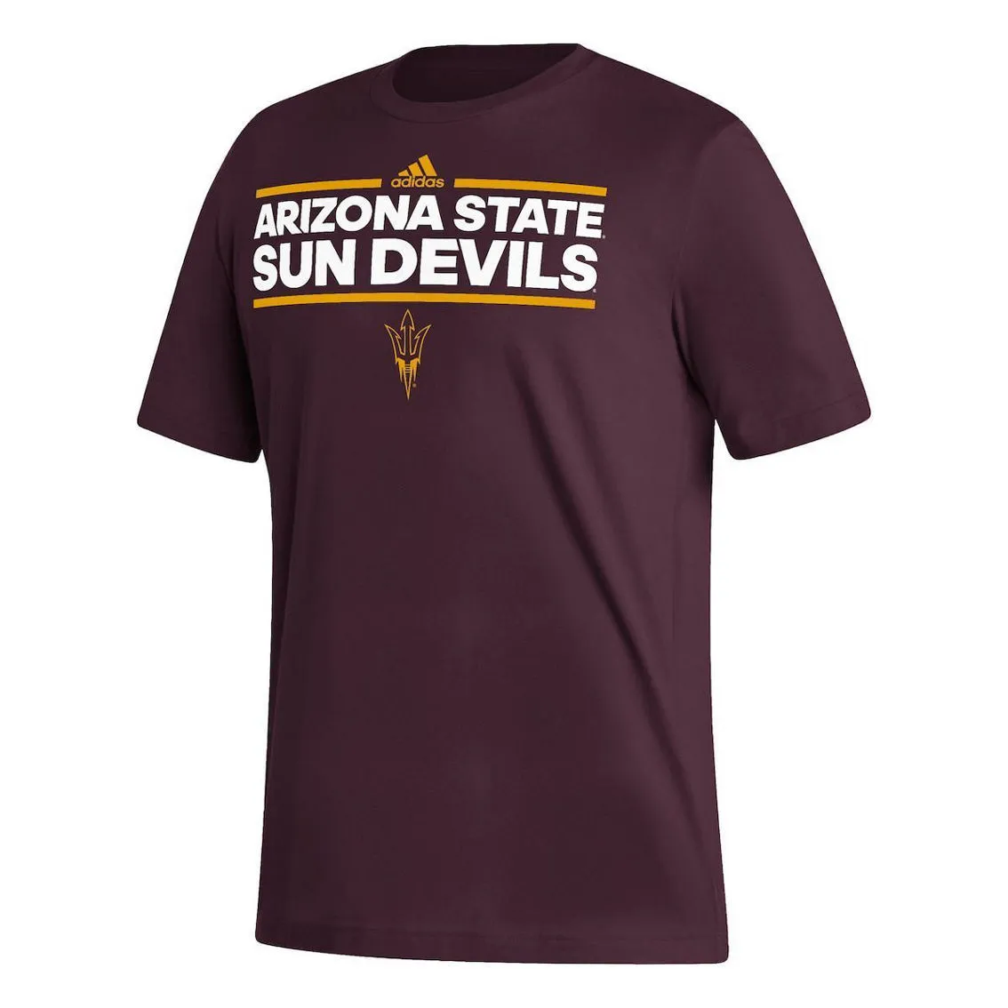 Adidas Men's Maroon Arizona State Sun Devils Dassler Fresh T-Shirt 3 Adidas Men's Maroon Arizona State Sun Devils Dassler Fresh T-Shirt - Image 3