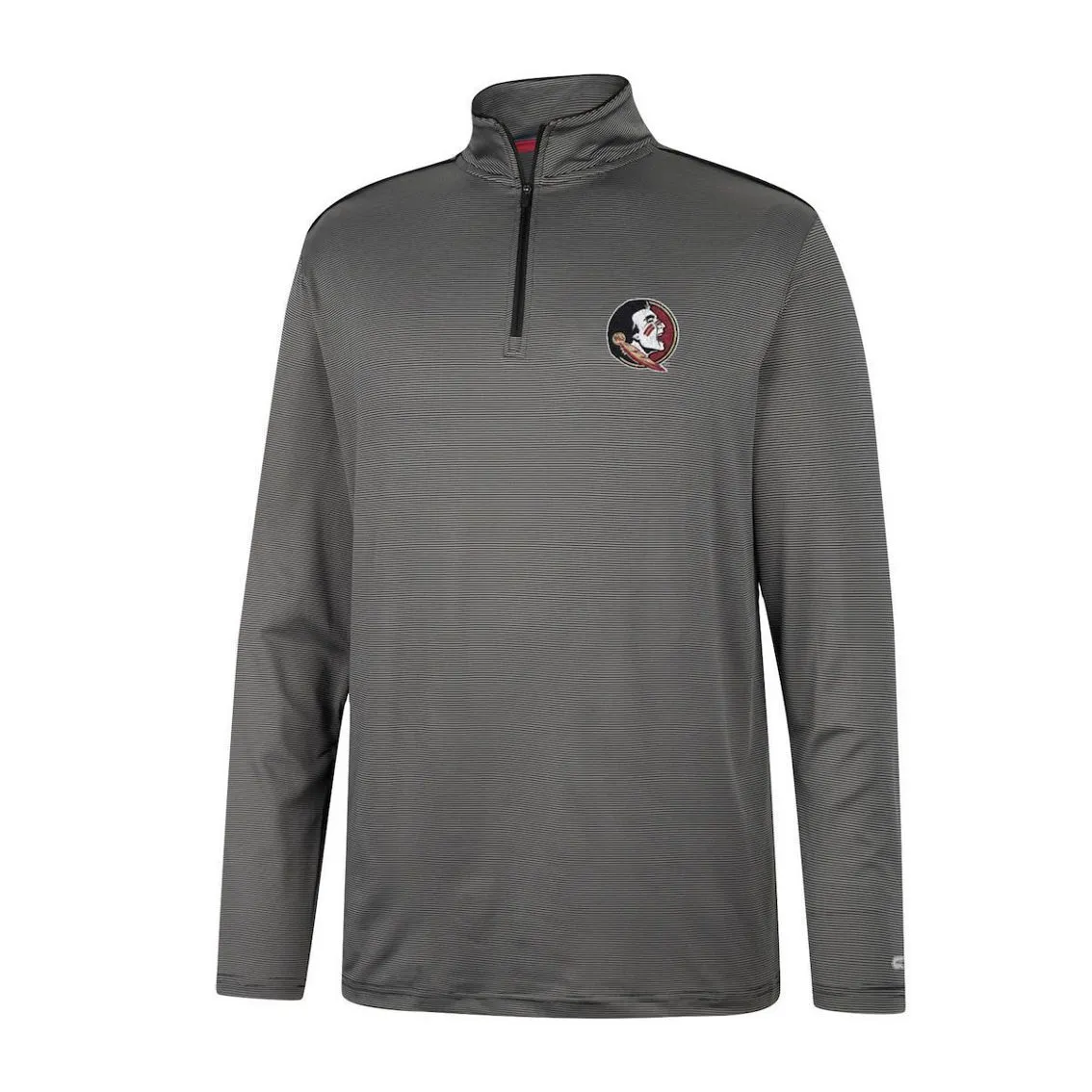 Colosseum Men's Charcoal Florida State Seminoles Logo Quarter-Zip Windshirt 3 Colosseum Men's Charcoal Florida State Seminoles Logo Quarter-Zip Windshirt - Image 3