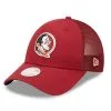 New Era Women's Garnet Florida State Seminoles 9FORTY Logo Spark Trucker Snapback Hat