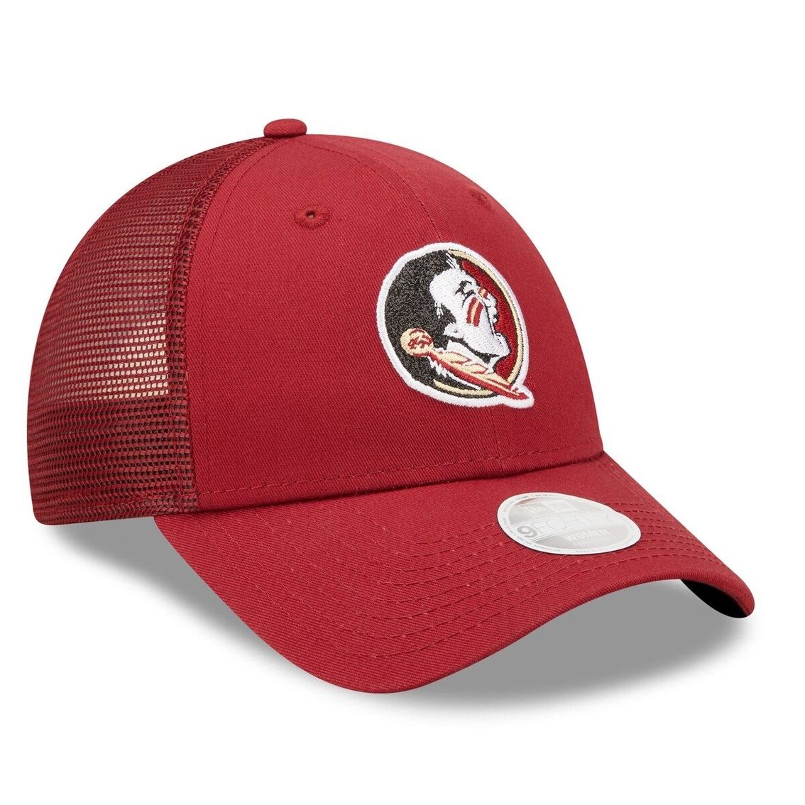 New Era Women's Garnet Florida State Seminoles 9FORTY Logo Spark Trucker Snapback Hat 4 New Era Women's Garnet Florida State Seminoles 9FORTY Logo Spark Trucker Snapback Hat - Image 4