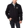 League Collegiate Wear Men's Black Florida State Seminoles Stack Essential Fleece Quarter-Zip Sweatshirt