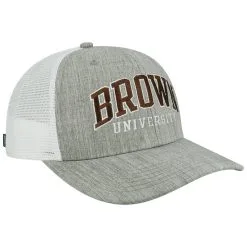 Legacy Athletic Men's Heather Gray/White Brown Bears Arch Trucker Snapback Hat -Arizona State Sun Devils Shop DSCO1153112630 VNFK ALT3