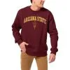 League Collegiate Wear Men's Maroon Arizona State Sun Devils 1965 Arch Essential Pullover Sweatshirt