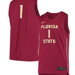 Nike Unisex #1 Garnet Florida State Seminoles Replica Basketball Jersey
