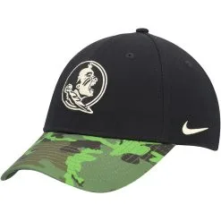 Nike Men's Black/Camo Florida State Seminoles Veterans Day 2Tone Legacy91 Adjustable Hat -Arizona State Sun Devils Shop DSCO1153540712 1007 ALT3