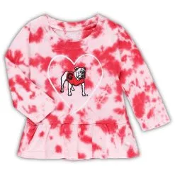 Wes & Willy Girls Infant Red Georgia Bulldogs Tie-Dye Ruffle Raglan Long Sleeve T-Shirt & Leggings Set 6 Wes & Willy Girls Infant Red Georgia Bulldogs Tie-Dye Ruffle Raglan Long Sleeve T-Shirt & Leggings Set -Arizona State Sun Devils Shop DSCO1153636383 2910 ALT2