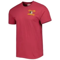 Image One Men's Garnet Florida State Seminoles Vault Helmet History Comfort T-Shirt -Arizona State Sun Devils Shop DSCO1153636413 2862 ALT2