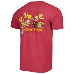 Image One Men's Garnet Florida State Seminoles Vault Helmet History Comfort T-Shirt -Arizona State Sun Devils Shop DSCO1153636413 2862 ALT3