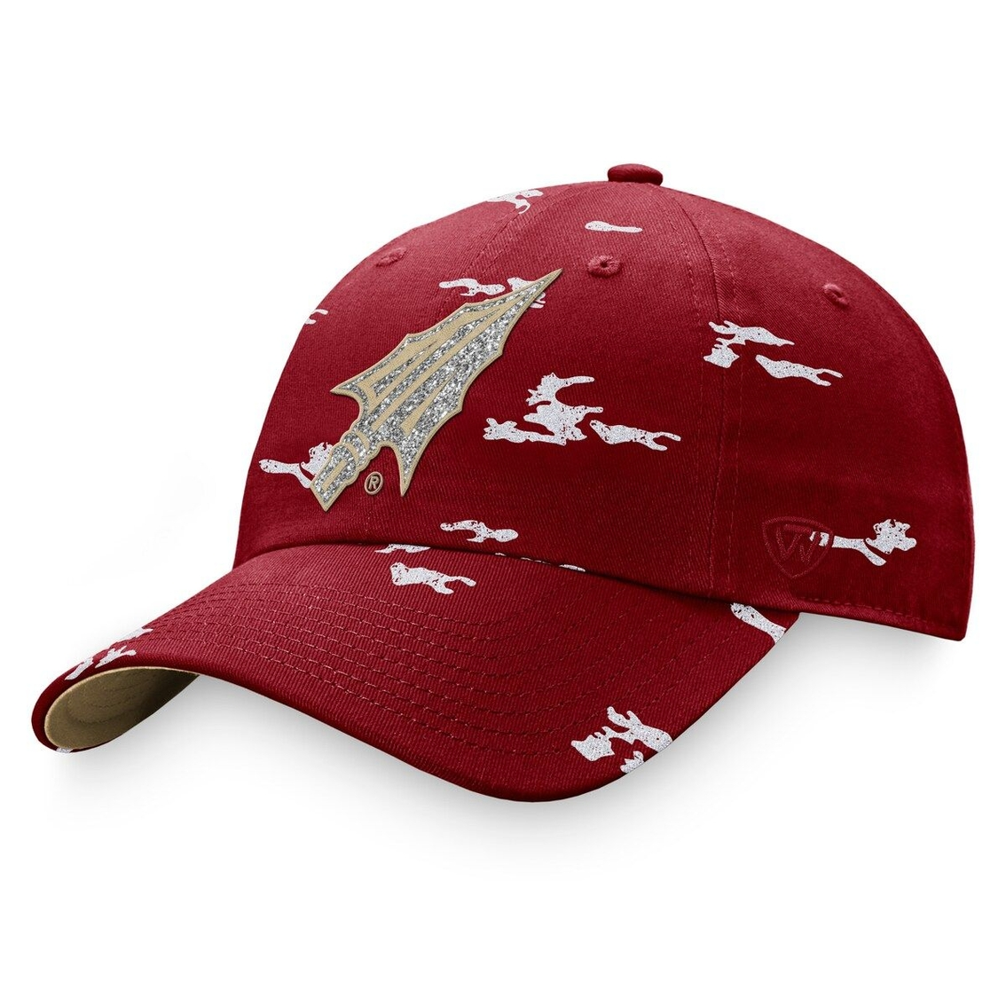 Top Of The World Women's Garnet Florida State Seminoles OHT Military Appreciation Betty Adjustable Hat 2 Top Of The World Women's Garnet Florida State Seminoles OHT Military Appreciation Betty Adjustable Hat - Image 2