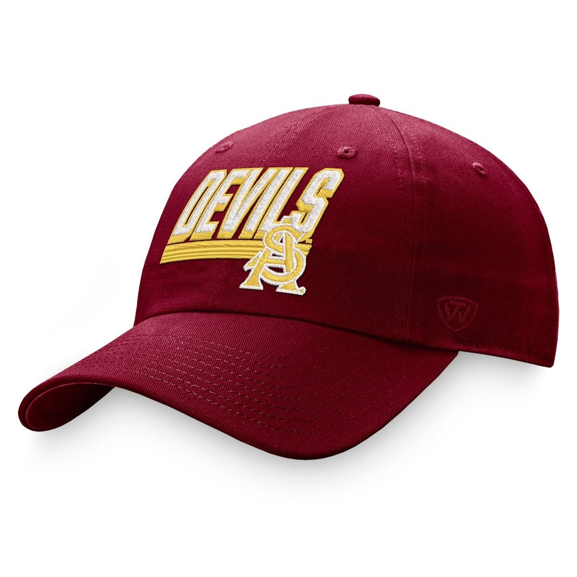 Men's Top Of The World Maroon Arizona State Sun Devils Slice Adjustable Hat 2 Men's Top Of The World Maroon Arizona State Sun Devils Slice Adjustable Hat - Image 2