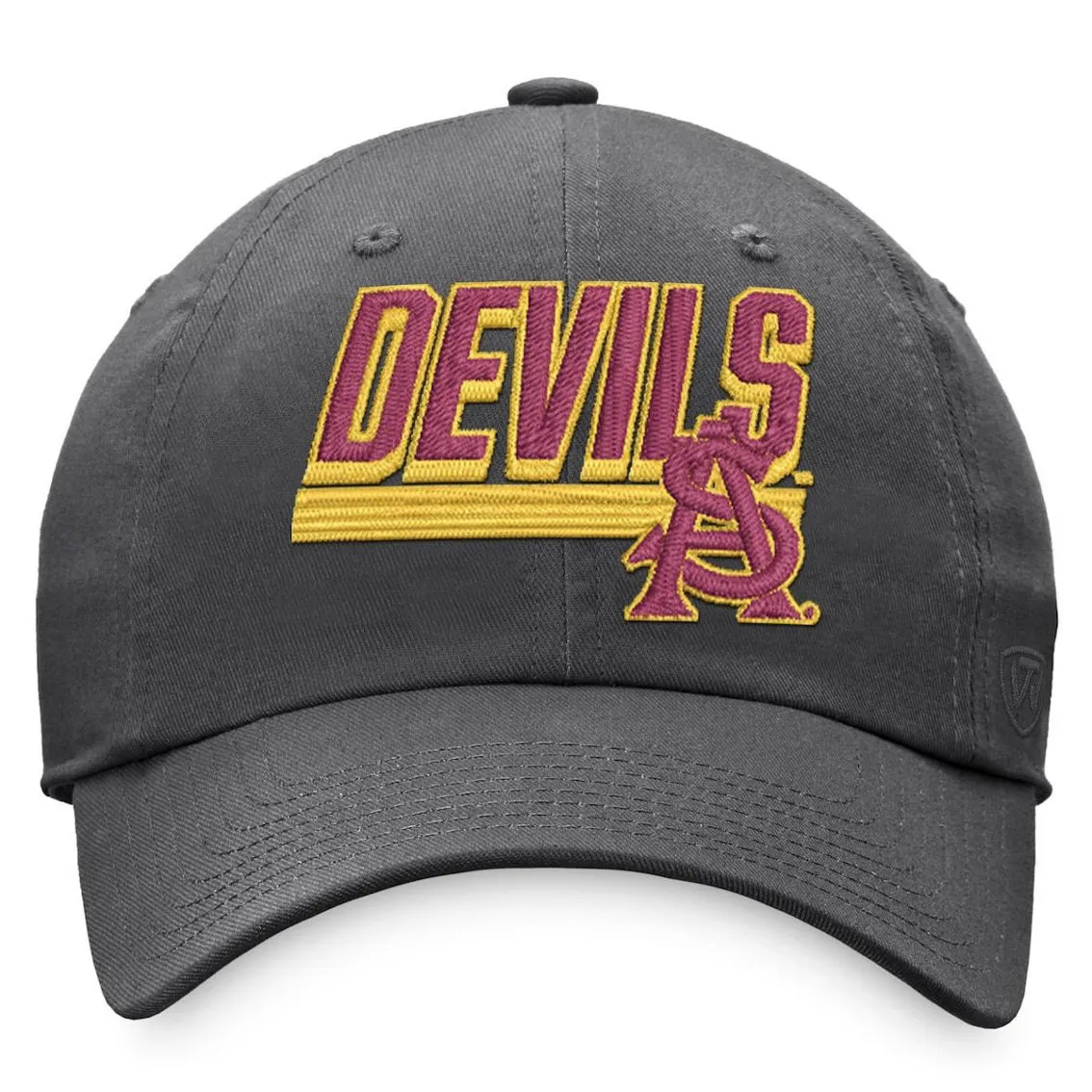 Men's Top Of The World Charcoal Arizona State Sun Devils Slice Adjustable Hat 3 Men's Top Of The World Charcoal Arizona State Sun Devils Slice Adjustable Hat - Image 3