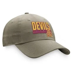 Top Of The World Men's Khaki Arizona State Sun Devils Slice Adjustable Hat -Arizona State Sun Devils Shop DSCO1154356296 3293 ALT3