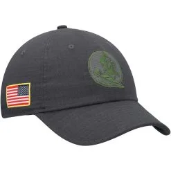 Nike Men's Charcoal Florida State Seminoles Veterans Day Tactical Heritage86 Performance Adjustable Hat