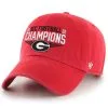 '47 Men's Red Georgia Bulldogs 2022 SEC Conference S Clean Up Adjustable Hat