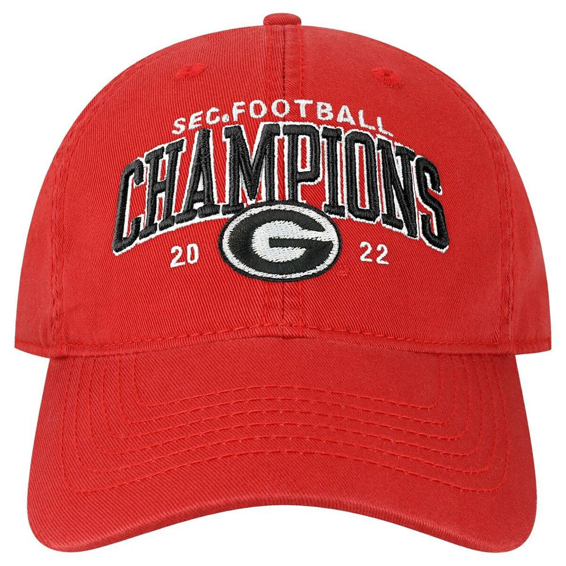 Legacy Athletic Men's Red Georgia Bulldogs 2022 SEC Conference S Bold Arch EZA Relaxed Twill Adjustable Hat 2 Legacy Athletic Men's Red Georgia Bulldogs 2022 SEC Conference S Bold Arch EZA Relaxed Twill Adjustable Hat - Image 2